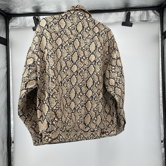 NWT Good American Oversized Snake Coat SIZE 2 - Picture 7 of 10